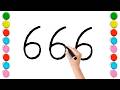 How To Turn 666 Into a Beautiful Drawing / Easy Art !