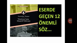 Türkiye'nin Maarif Davası 'nda Geçen 12 söz (Taner Hoca)
