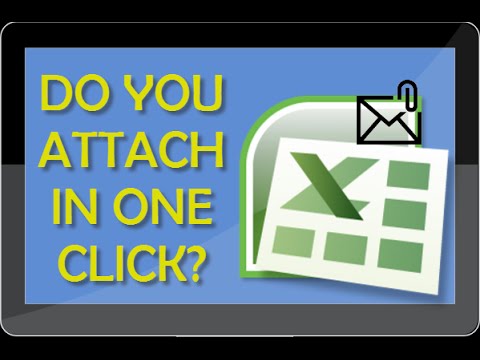 Excel Tutorial - How To Attach Open Excel File To Email Message - YouTube
