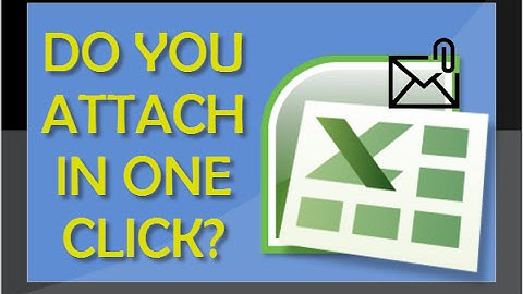 Excel Tutorial - How To Attach Open Excel File To Email Message