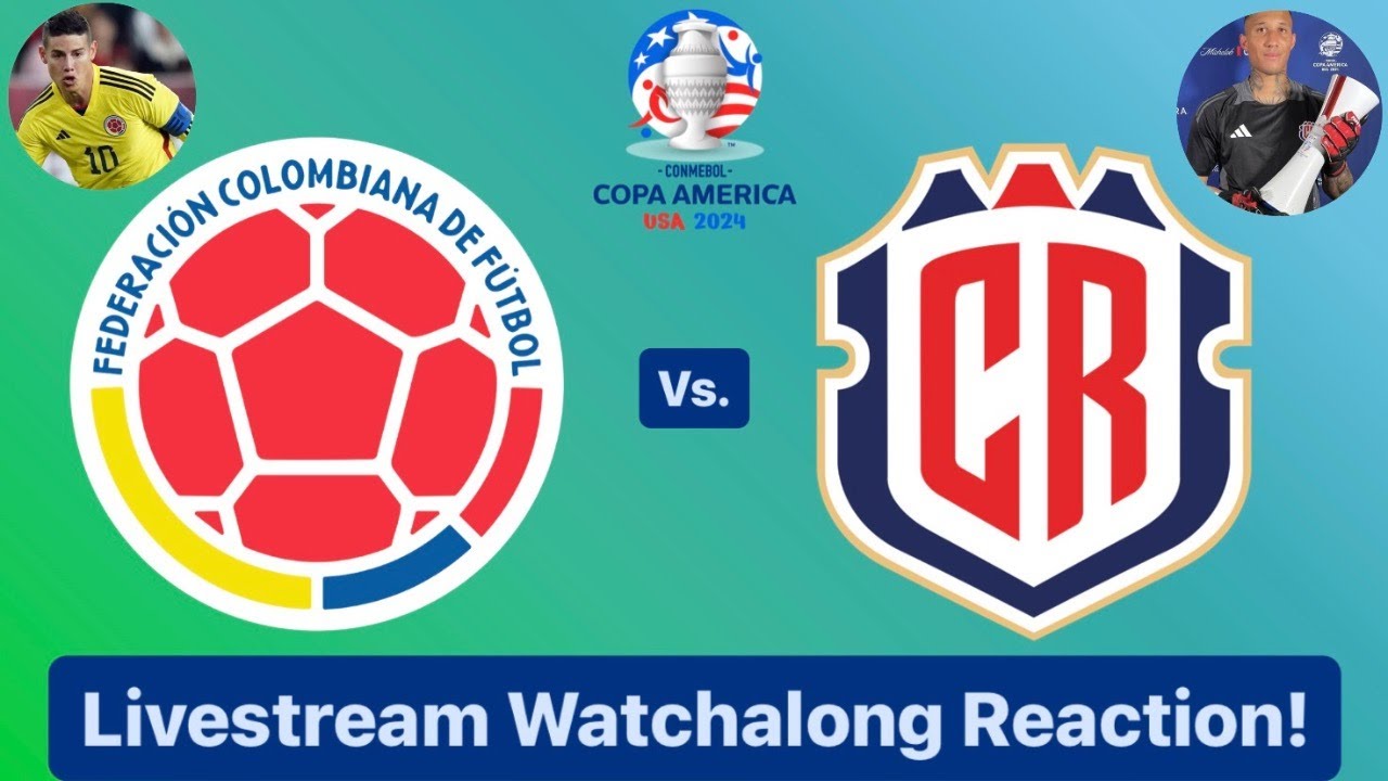 Colombia Vs. Costa Rica CONMEBOL Copa América 2024 Group D Livestream ...