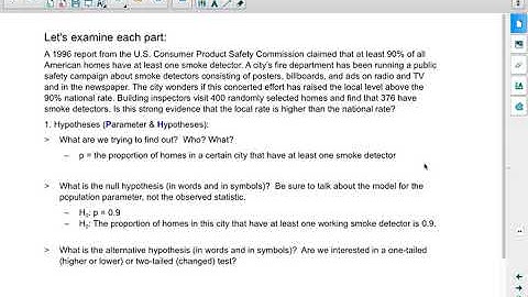 Ch 20 - Hypothesis Test Overview