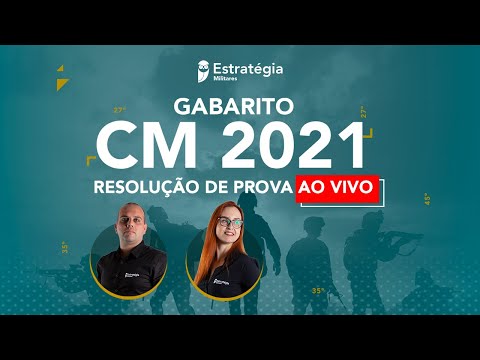 Gabarito Colégios Militares 2021: correção de prova ao vivo