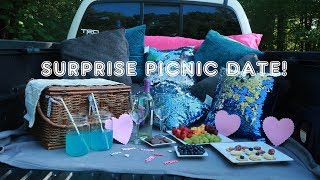 SURPRISE PICNIC DATE / HUSBAND SURPRISES HIS WIFE ON PICNIC DATE