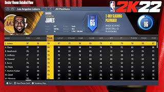 NBA 2K22 - -Time Agents All Players