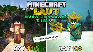 100 Days in East Nusa Tenggara Sea Minecraft🐬🇮🇩