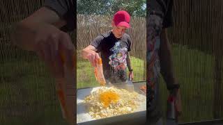 Quick & Easy Cajun Alligator and Crawfish Cheesy Pasta on the Flattop Griddle | Let’s Go!