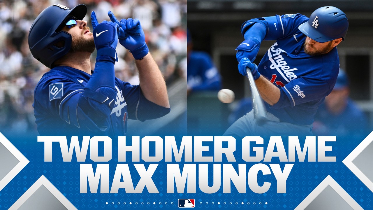 Max Muncy mashes a pair of home runs for the Los Angeles Dodgers! ✌️ | MLB Highlights