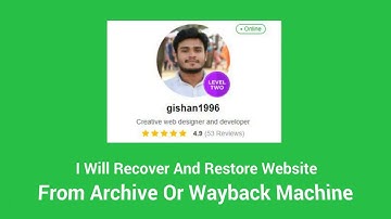 I Will Recover And Restore Website From Archive Or Wayback Machine