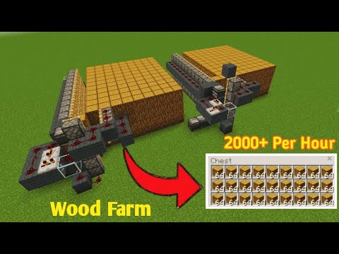 Wood farm in Minecraft 1.19| Easy and Simple log wood farm Minecraft.#