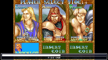 Knights of the round Boss play clip shortly #capcom #capcomgames #cps #원탁의기사