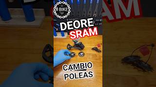 Cambio de poleas DEORE PD M 6100 FÁCIL  - ✅️#mtb #ciclismo #short #short