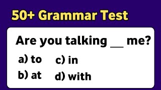 50+ Grammar Test | English Grammar Quiz | 10 English Quiz