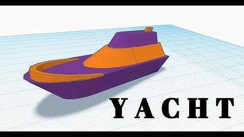 Create Ship in Tinkercad | Boat in Tinkercad | Yacht in Tinkercad