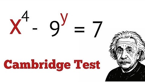 Any integers x and y ? | Nice Cambridge Test Question