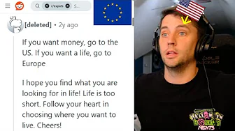 American reacts to Life in Europe VS Life in America