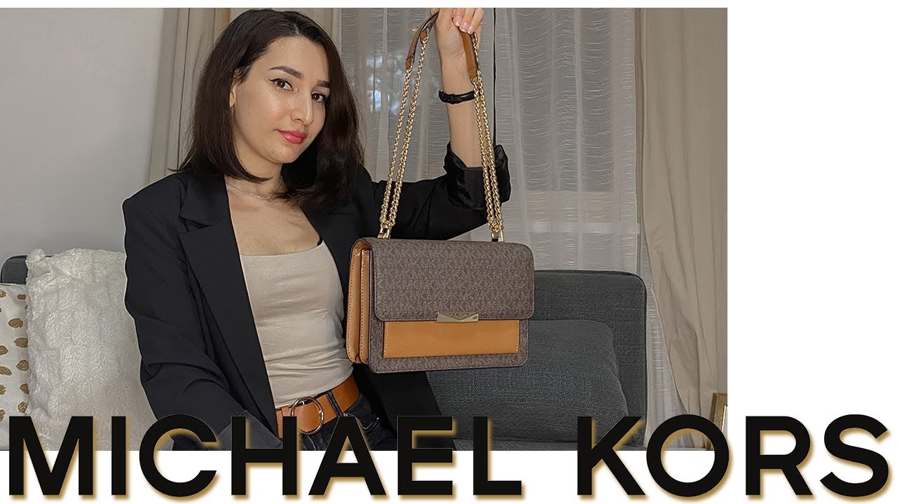 Mk Heather Extra-Small Logo Crossbody Bag - Camel - Michael Kors