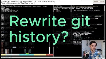 how I rewrite git history for better code review (for my hobby OS)