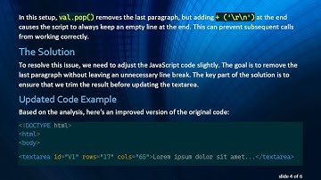 How to Remove the Last Paragraph from a Textarea with JavaScript