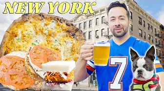 WOOD FIRED BUFFALO CHICKEN PIZZA, SMOKED SALMON BAGEL, CHICKEN KATSU SANDO, COLD BREWS IN NEW YORK