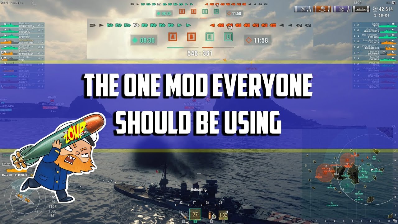 world of warships all ships mod