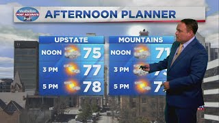 Sunshine today, but rain returns soon