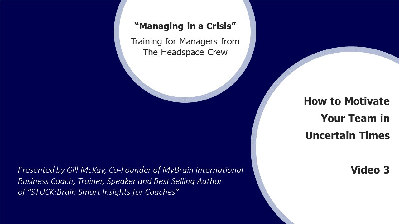 How to Motivate Your Team in Uncertain Times (video 3 of 3) - Practical ...