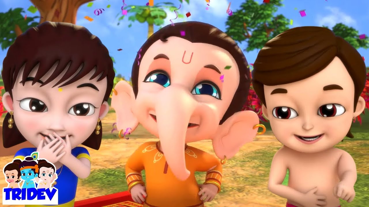 Chotu Ganesha, गुब्बारे वाला, Hindi Nursery Rhymes for Kids By Tridev -  YouTube