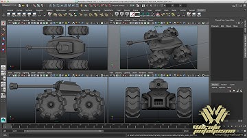 Mini-tank 3D modeling tutorial
