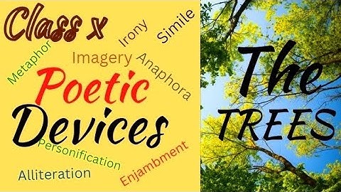 The Trees Class 10 | Poetic Devices | Explanation | Figures of Speech @learnenglishwithrajnidua