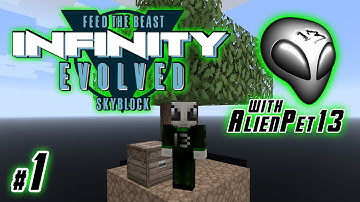 FTB Infintiy Evolved Skyblock - E1: Getting Started