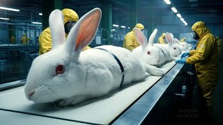 Inside the Rabbit Feather Factory! From Farm to Luxury Jacket $80.000 (Full Process)
