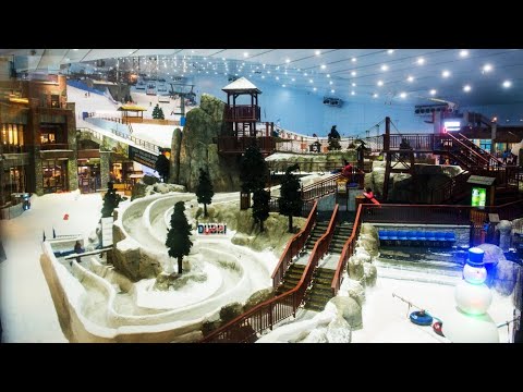 Ski Dubai Snow Park, Emirates Mall: Freezing in Desert Heat!