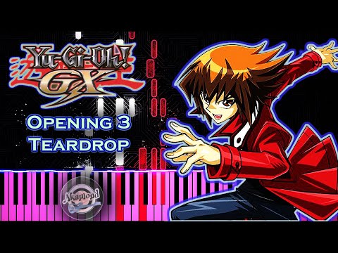 Yu-Gi-Oh GX OP 3 Teardrop Piano Cover / Synthesia Tutorial