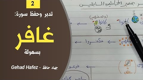 تدبر وحفظ سورة غافر بسهولة (الجزء الثاني)