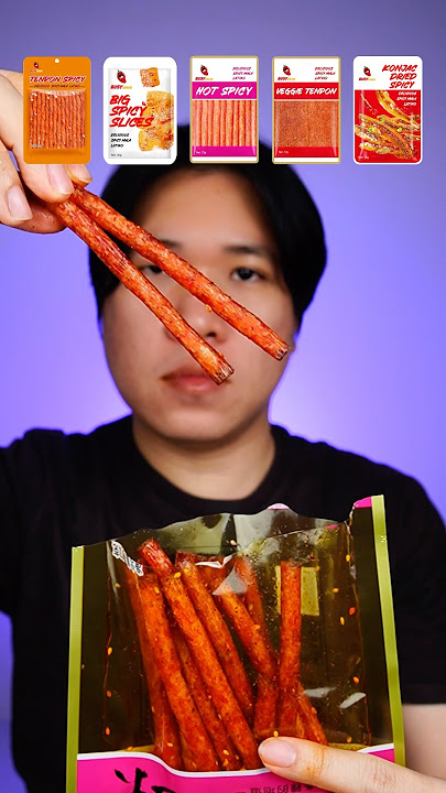 EATING SPICY CHINESE SNACKS #asmr #mukbang