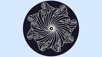 SUPER SIMPLE Zentangle Drawing tutorial || Zen moment || Drawing guide || 禪繞畫 步驟 || Step by Step