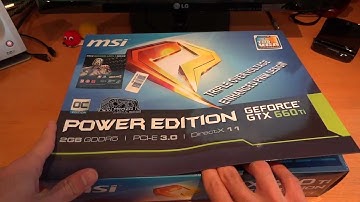Unboxing the MSI GeForce GTX 660 Ti Power Edition - By TotallydubbedHD