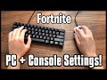 Ultimate Keyboard and Mouse Settings! - Keybinds, Sensitivity & More! (Fortnite PC/Console)