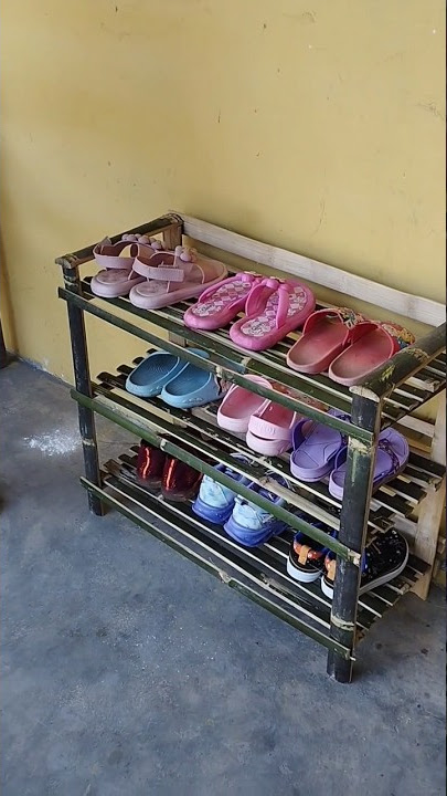 making a shoe rack from bamboo #creation #diy #crafts #bamboo #shorts #viral