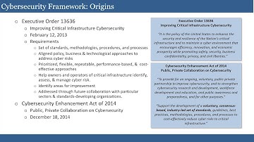 NCSP - Introduction to NIST Cybersecurity Framework Concepts & Capabilities - 01