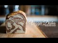 誰にでも作れる一番簡単なマーブルチョコ食パンの作り方：How to make Chocolate Marble Bread | Veggie Dishes by Peaceful Cuisine