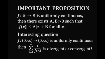 Uniform Continuity | Important Proposition & Conceptual Question | TIFR NBHM GATE CSIR NET JAM