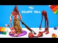 PYRAMID HEAD vs Siren head with clay 👽 Silent Hill -  Red Pyramid Thing 👽 Polymer Clay Tutorial