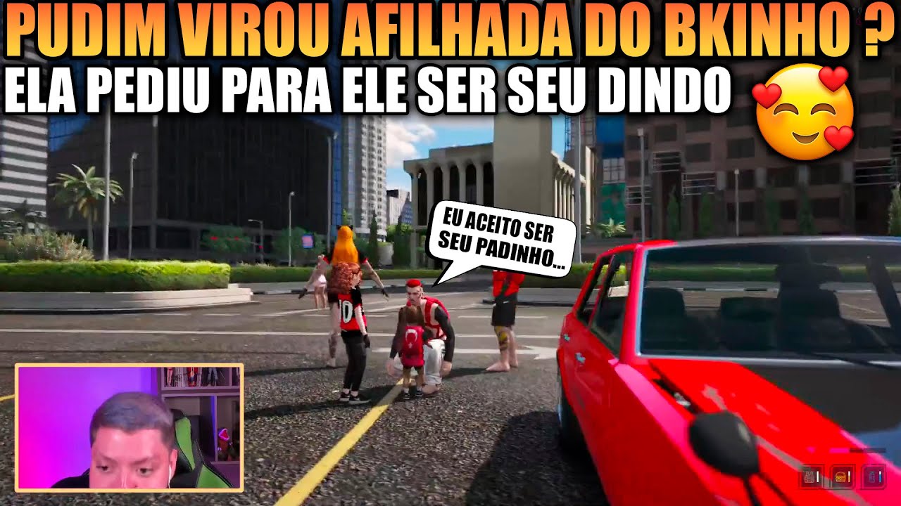 PUDIM VIROU AFILHADA DO BKINHO, ELA PEDIU PARA ELE SER SEU PADRINHO 😍🥰