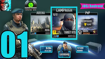 Sniper Strike Special Ops Android iOS Walkthrough - Gameplay Part 01 - North Sea:Zone 01 - Orders 01