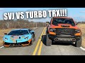 1,000HP TWIN TURBO Ram TRX VS $800,000 Aventador SVJ Drag Race!!! *EPIC FINISH*