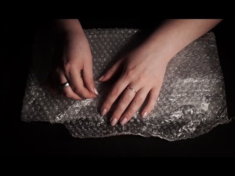 Binaural ASMR. Popping Bubble Wrap & Crinkling