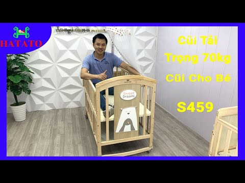 Video Cũi Cho Bé Hatato S459 Tải Trọng 70kg Giá Hơn 2 Triệu... - youtube
