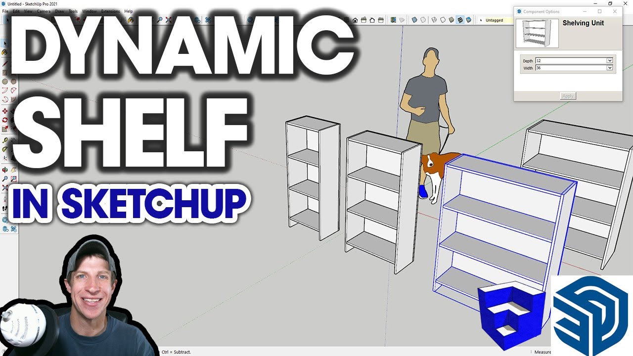 Dynamic component. Динамические компоненты Sketchup.